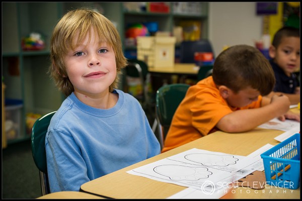 First Day of Kindergarten - Scott Clevenger Photography