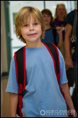 First Day of Kindergarten - Scott Clevenger Photography